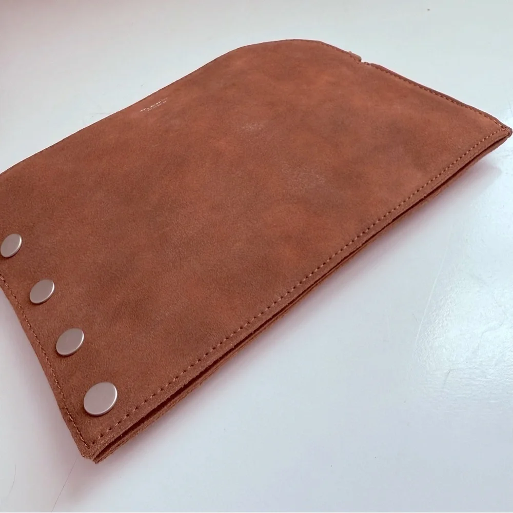 NWOT Hammitt Richard Suede/Large Arches Leather Clutch/Wristlet